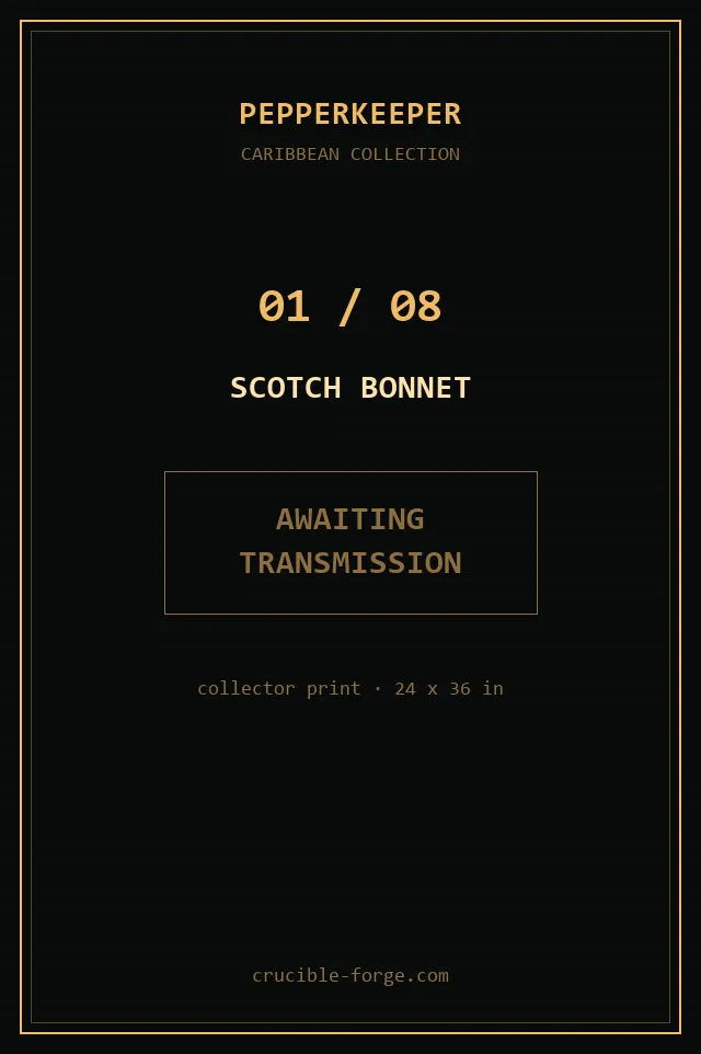 Poster 01 of 08: Scotch Bonnet.