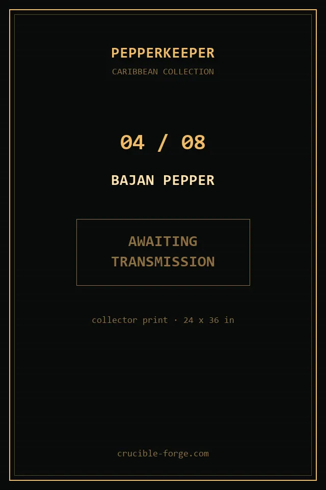 Poster 04 of 08: Bajan Pepper.