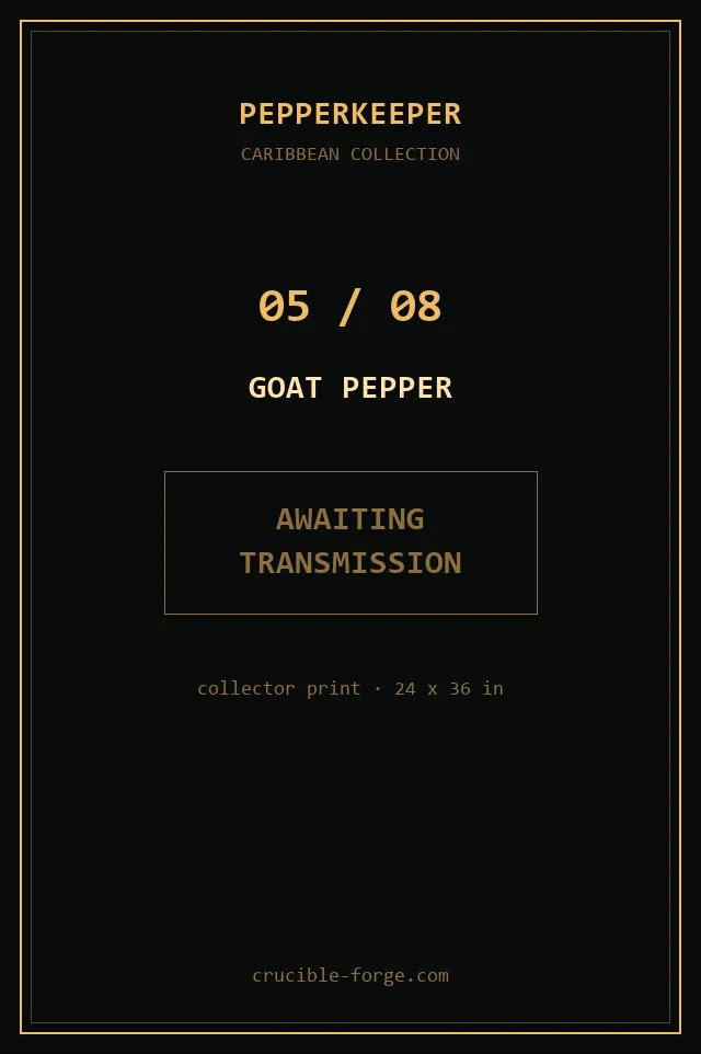 Poster 05 of 08: Goat Pepper.