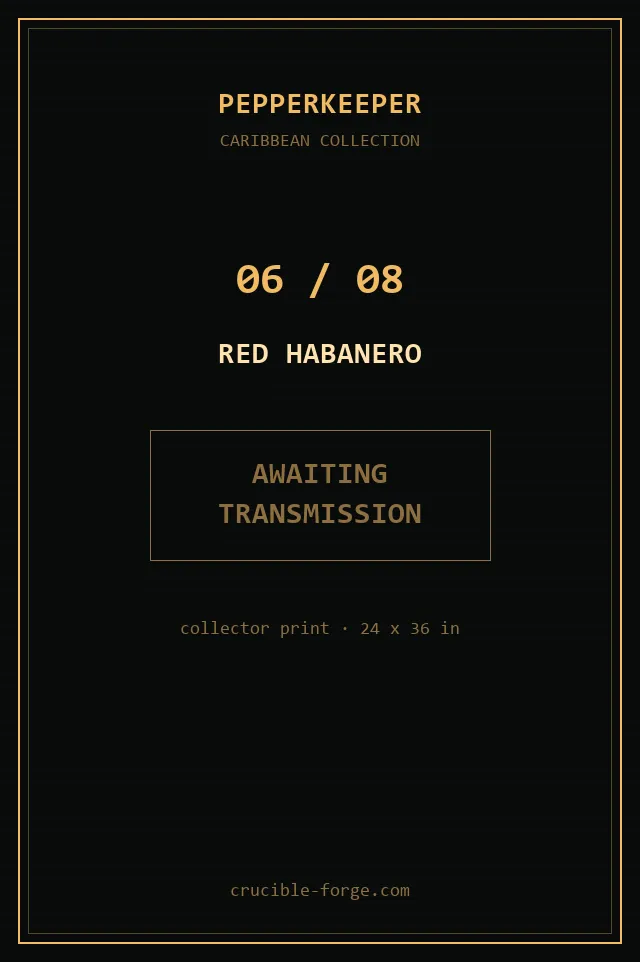 Poster 06 of 08: Caribbean Red Habanero.