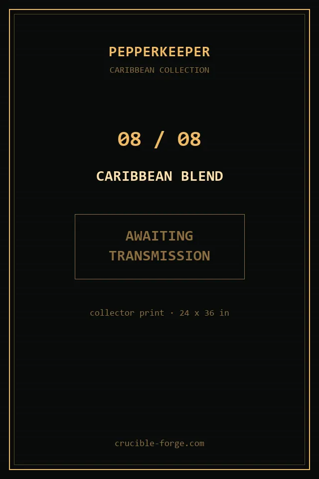 Poster 08 of 08: The Caribbean Blend.