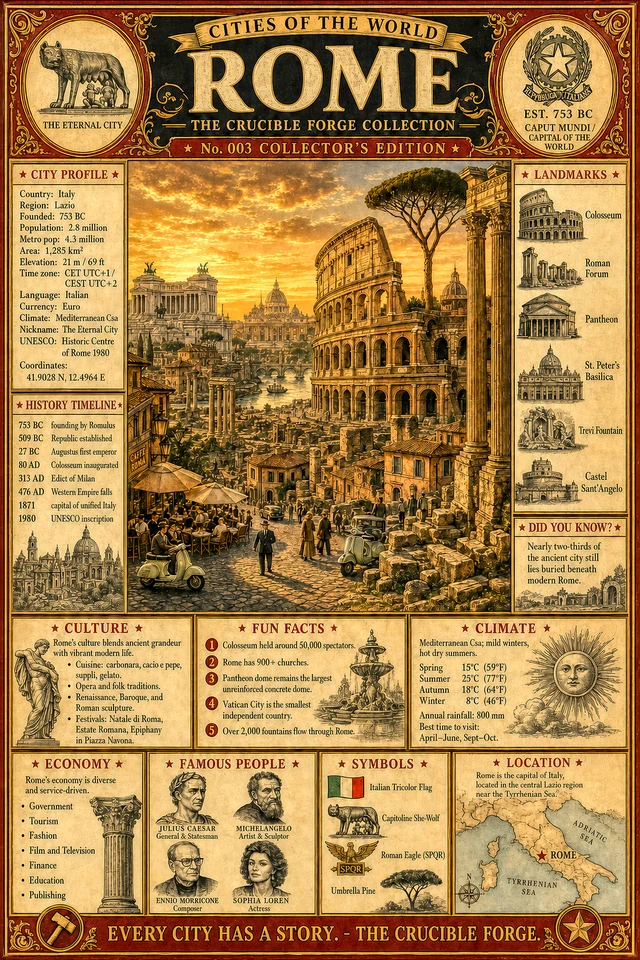 Cities of the World No. 003: Rome, the Eternal City.