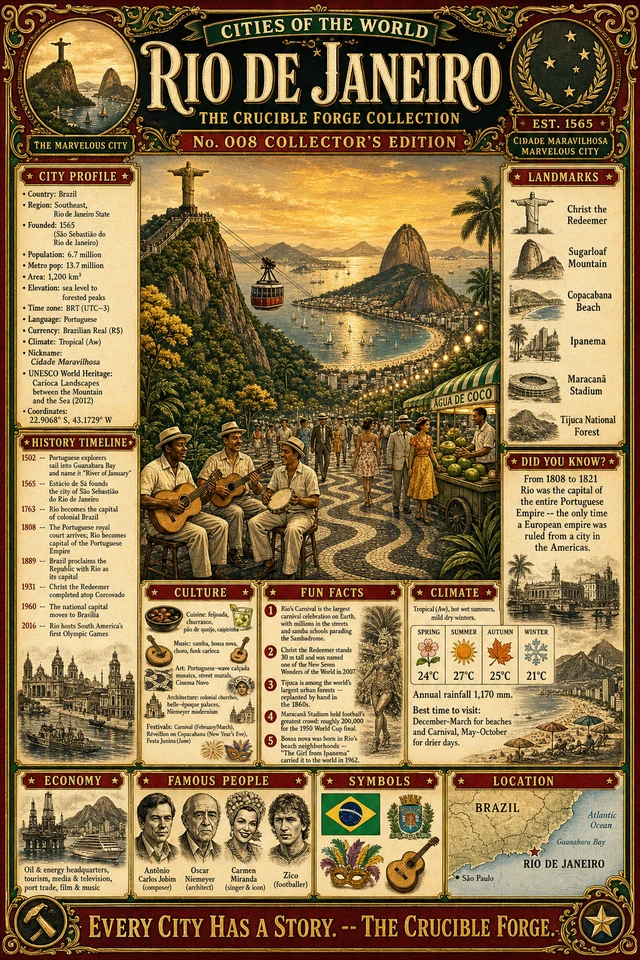Cities of the World No. 008: Rio de Janeiro, the Marvelous City.