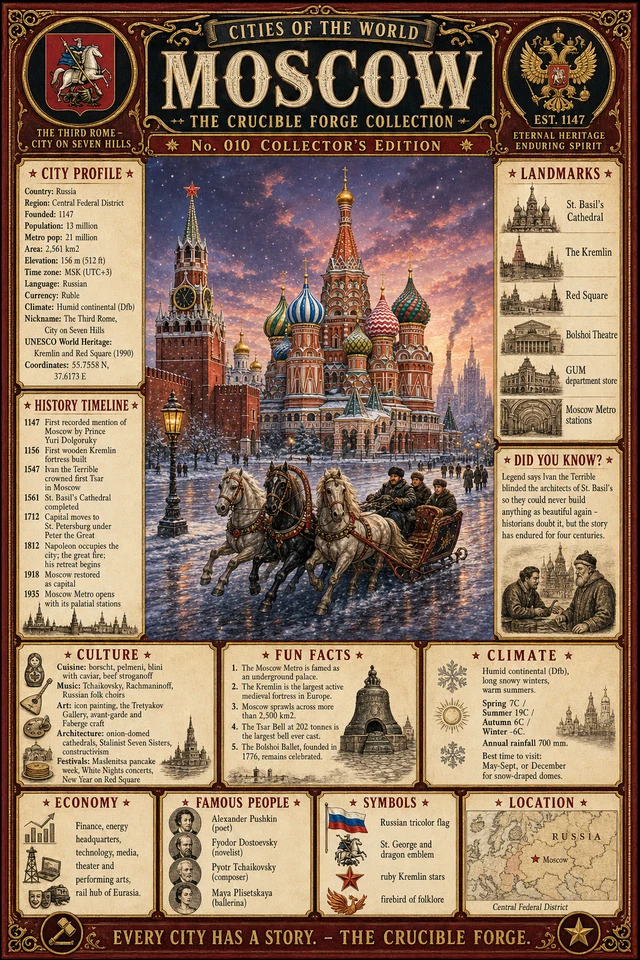 Cities of the World No. 010: Moscow, the Third Rome.