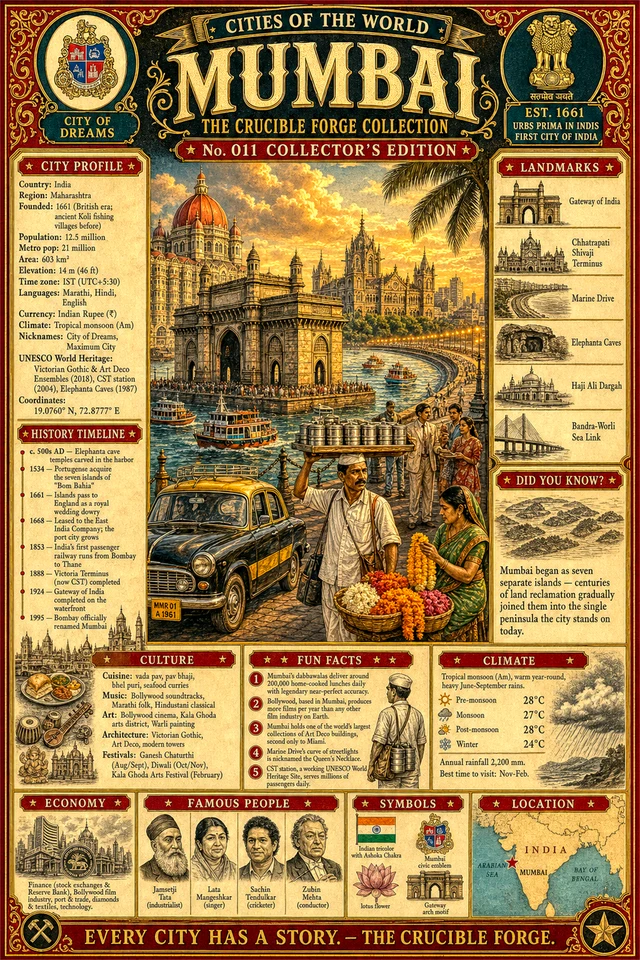 Cities of the World No. 011: Mumbai, the City of Dreams.