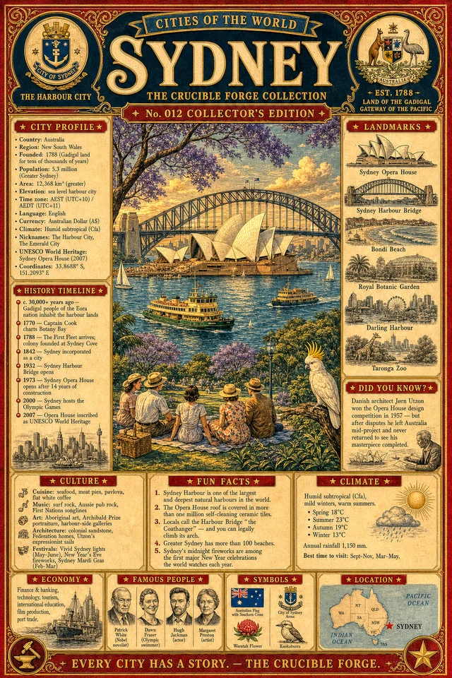 Cities of the World No. 012: Sydney, the Harbour City.